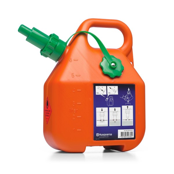 Bidón de gasolina de 6 l, naranja