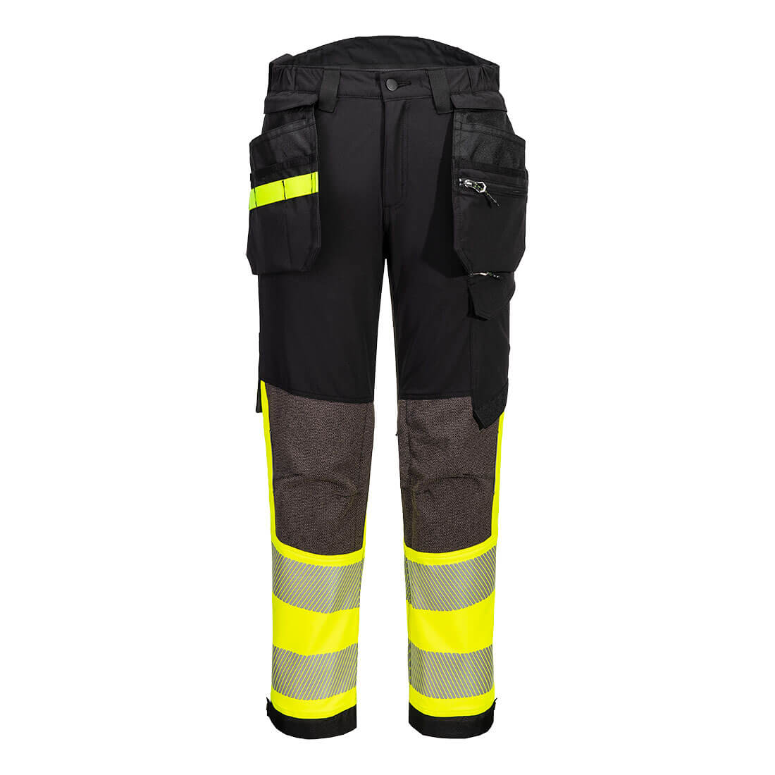 EV442 - Pantalón Holster elástico con bolsillos desmontables, de alta visibilidad Clase 1