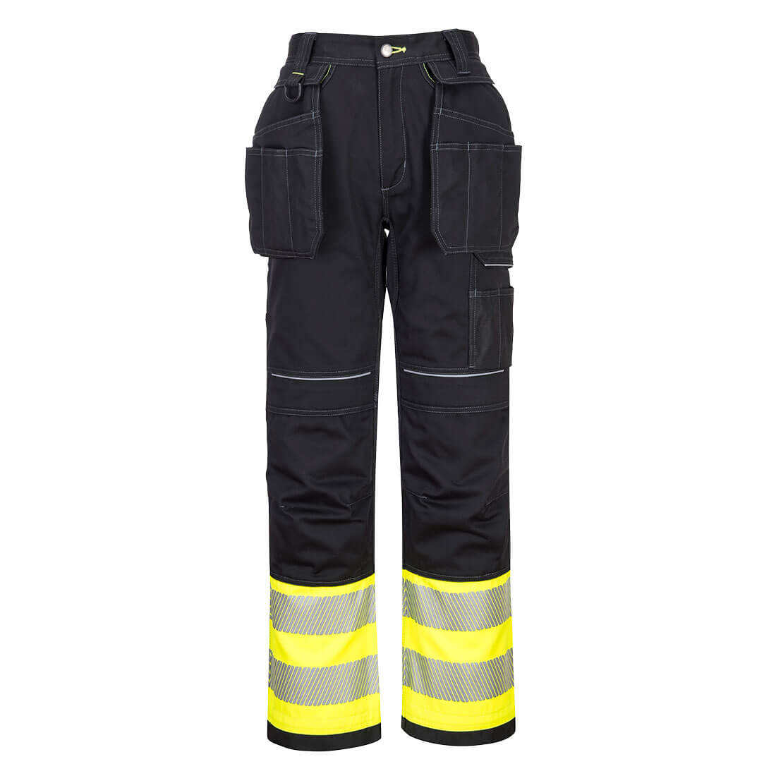 PW307 - Pantalón PW3 de alta visibilidad, clase 1, con bolsillos de pistolera