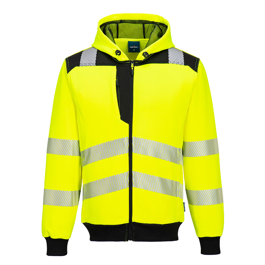 PW327 - Sudadera de alta visibilidad con capucha cremallera PW3