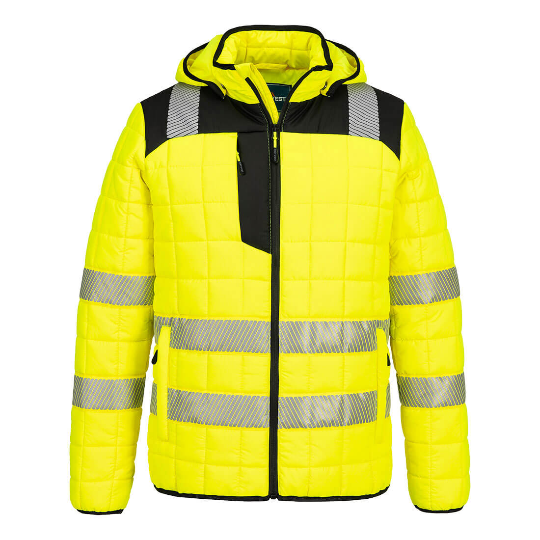 T165 - Chaqueta PW3 Hi-Vis Square Baffle